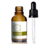 25ml Amber Glass Skincare Bottle With Black Pipette