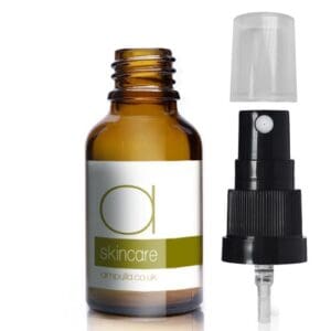 25ml Amber Glass Skincare Bottle With Atomiser
