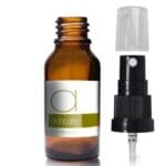 20ml Amber Glass Skincare Bottle With Atomiser Spray