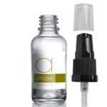 15ml Clear Glass Skincare Bottle With Lotion Pump