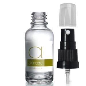 30ml Clear Glass Spray Bottle