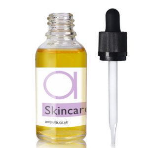 30ml Clear Glass Skincare Bottle With CRC Glass Pipette