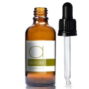 50ml Amber Glass Skincare Bottle With Pipette