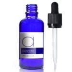 50ml Blue Glass Skincare Bottle With Child Resistant Pipette