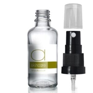 50ml Clear Glass Spray Bottle