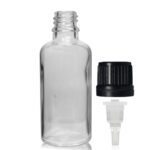 50ml Clear Glass Tamper Evident Dropper Bottle