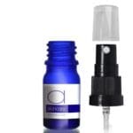 5ml Blue Glass Skincare Bottle With Atomiser Spray