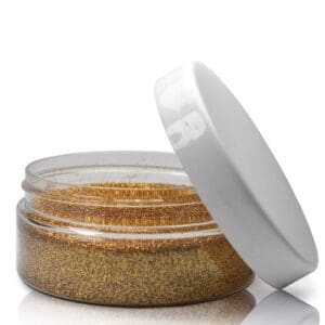 75ml Plastic glitter jar with plastic lid