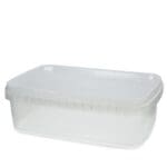 1000ml Clear Plastic Rectangular Food Pot with T/E Lid