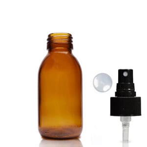 100ml Amber Glass Medicine Bottle With Atomiser Spray