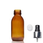 100ml Amber Glass Medicine Bottle With Premium Atomiser Spray