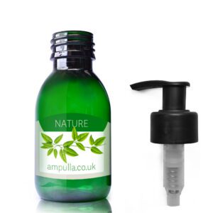 100ml Green Plastic Medicine Bottle With Lotion Pump