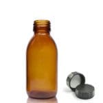125ml Amber Glass Medicine Bottle With Screw Cap