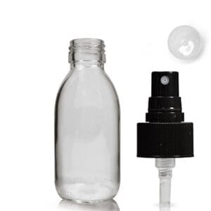 125ml Clear Glass Medicine Bottle With Atomiser Spray