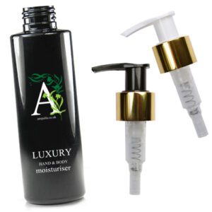 150ml Luxury Glossy Black Moisturiser Pump Bottle