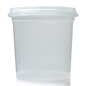 180ml Clear Plastic Food Pot with T/E Lid