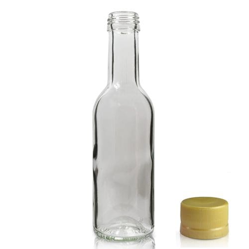 187ml Clear Glass Italian Wine Bottle With Screw Cap