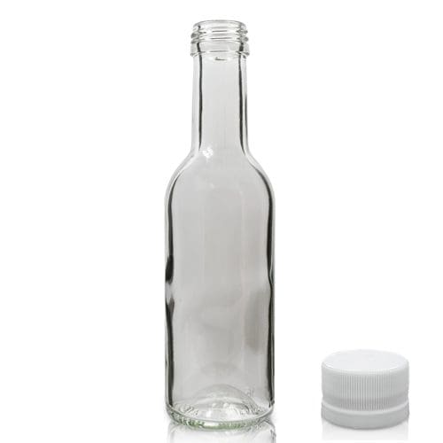 187ml Clear Glass Italian Wine Bottle With Screw Cap