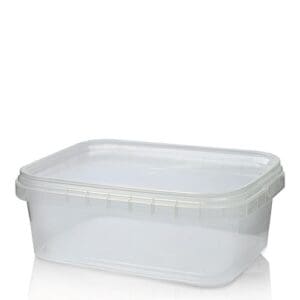 280ml Clear Plastic Food Pot with T/E Lid