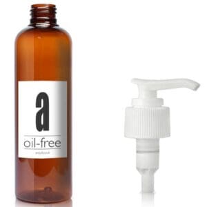 250ml Amber Plastic Lotion Bottle