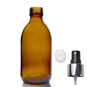 250ml Amber Glass Medicine Bottle With Luxury Atomiser Spray