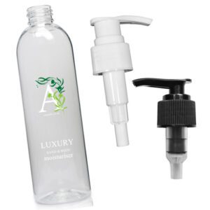 250ml Tall Clear Boston Moisturiser Pump Bottle