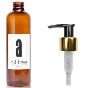 250ml Luxury Amber 'Boston' Moisturiser Pump Bottle