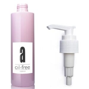 250ml Pink Plastic Bottle With Lotion Pump