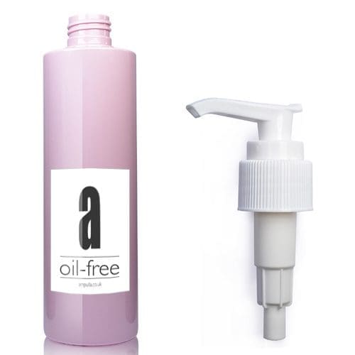 250ml Pink Plastic Bottle With Lotion Pump