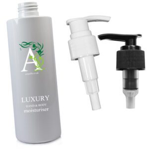 250ml White Glossy Moisturiser Pump Bottle