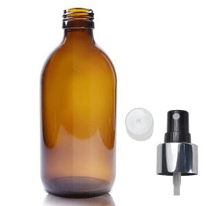 300ml Amber Glass Medicine Bottle With Premium Atomiser Spray