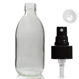 300ml Clear Glass Medicine Bottle With Atomiser Spray