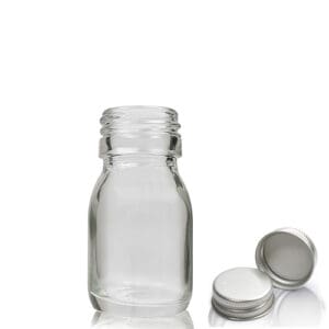 30ml Clear Glass Syrup Bottle with ali cap