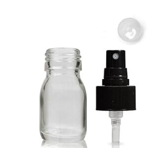 30ml Clear Glass Medicine Bottle With Atomiser Spray