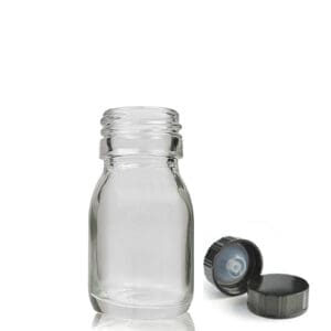 30ml Clear Glass Medicine Bottle With Polycone Cap