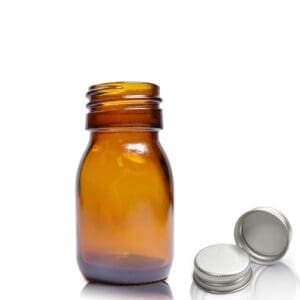 30ml Amber Glass Medicine Bottle With Aluminium Cap