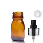 30ml Amber Glass Medicine Bottle With Luxury Atomiser Spray
