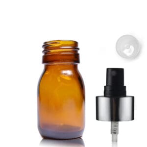30ml Amber Glass Medicine Bottle With Luxury Atomiser Spray