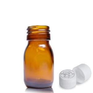 30ml Amber Glass Medicine Bottle With Medilock Cap