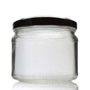 330ml Clear Glass Food Jar With Lid