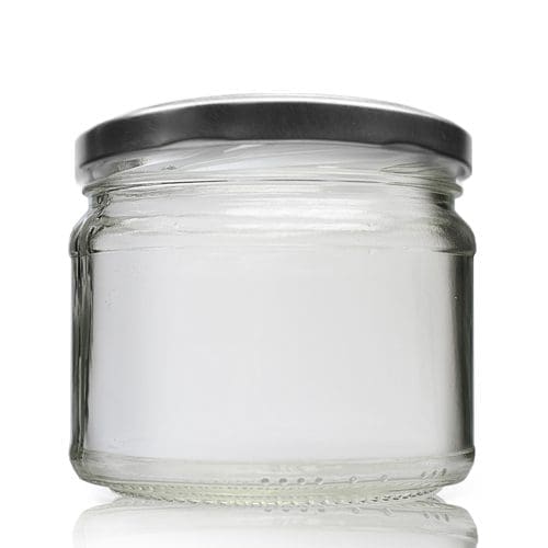 330ml Clear Glass Food Jar With Lid