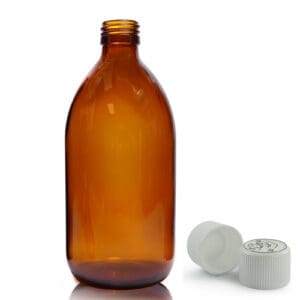 500ml Amber Glass Medicine Bottle With Medilock