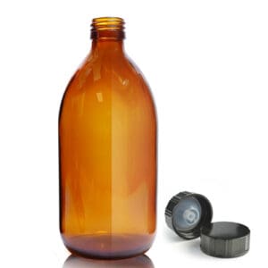 500ml Amber Glass Medicine Bottle With Polycone Cap