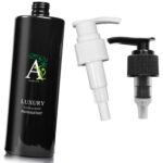 500ml Glossy Black Moisturiser Pump Bottle