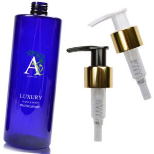 500ml Luxury Cobalt Blue Moisturiser Pump Bottle