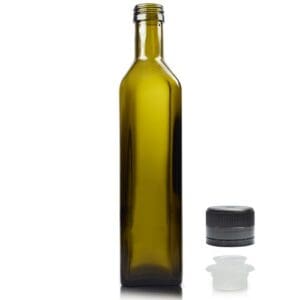 500ml Glass Marasca Bottle & Pouring Cap