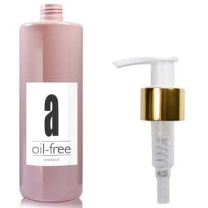 500ml Luxury Pink Plastic Moisturiser Pump Bottle