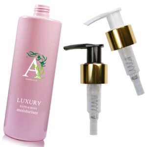 500ml Luxury Pink Plastic Moisturiser Pump Bottle