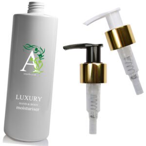 500ml Luxury White Glossy Moisturiser Pump Bottle
