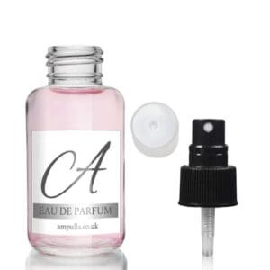 50ml Clear Atlas Glass Glass Perfume Bottle